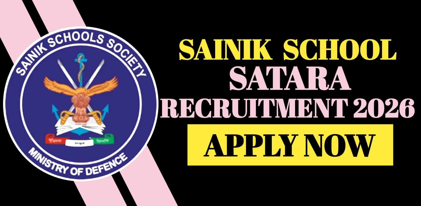 Sainik School Satara Recruitment 2026