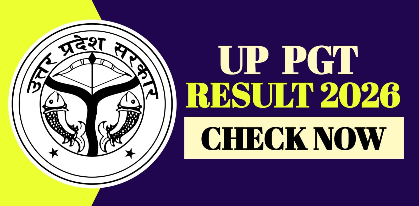 UP PGT Result 2026