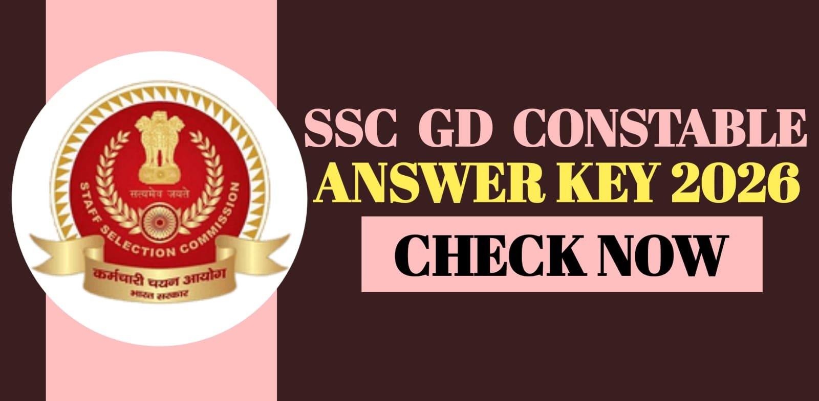 SSC GD Constable Answer Key 2026