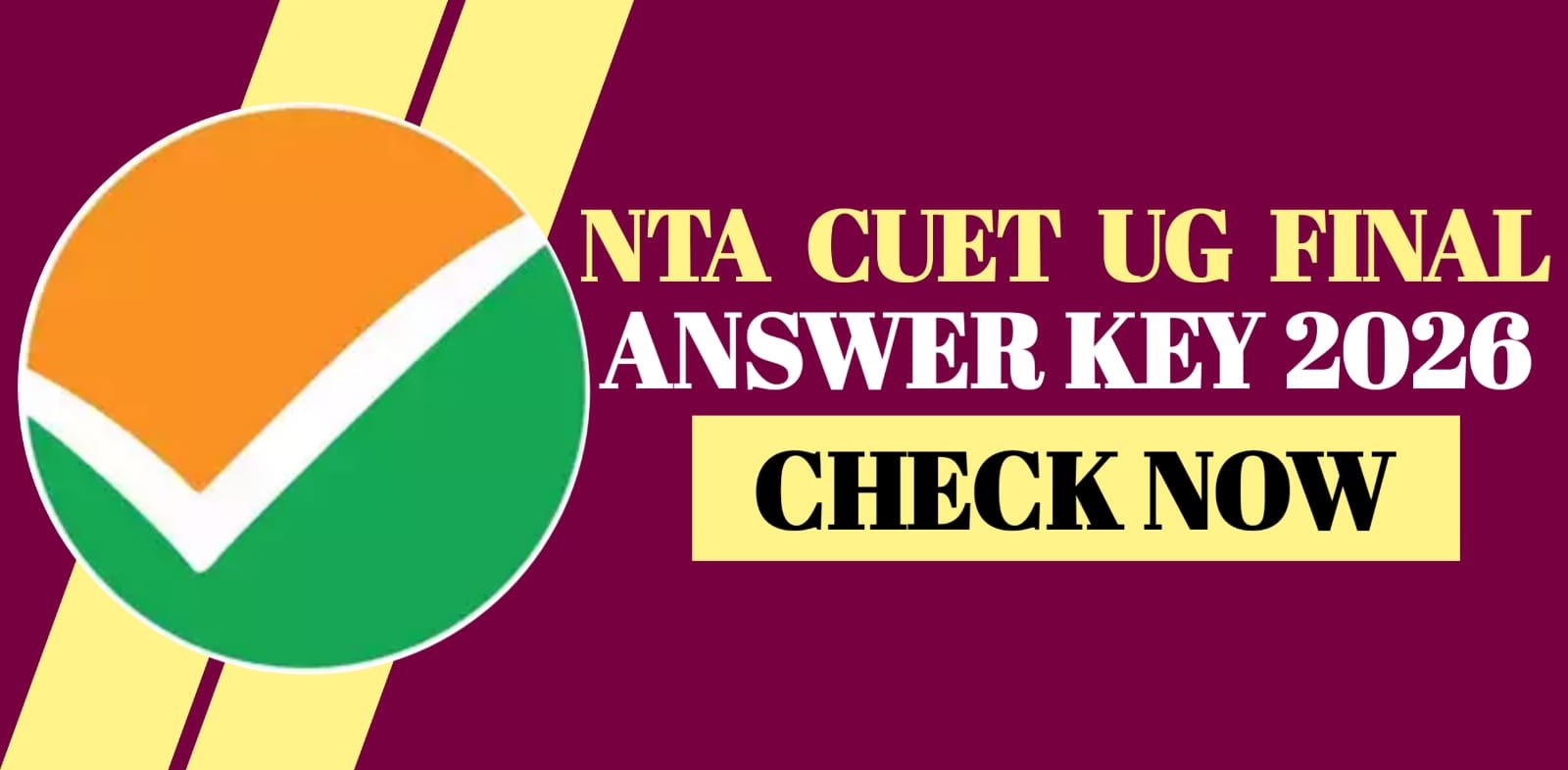 NTA CUET UG Final Answer Key 2026