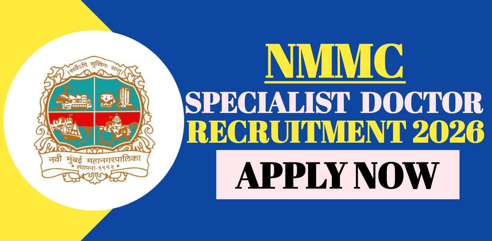 NMMC Specialist Doctor Recruitment 2026