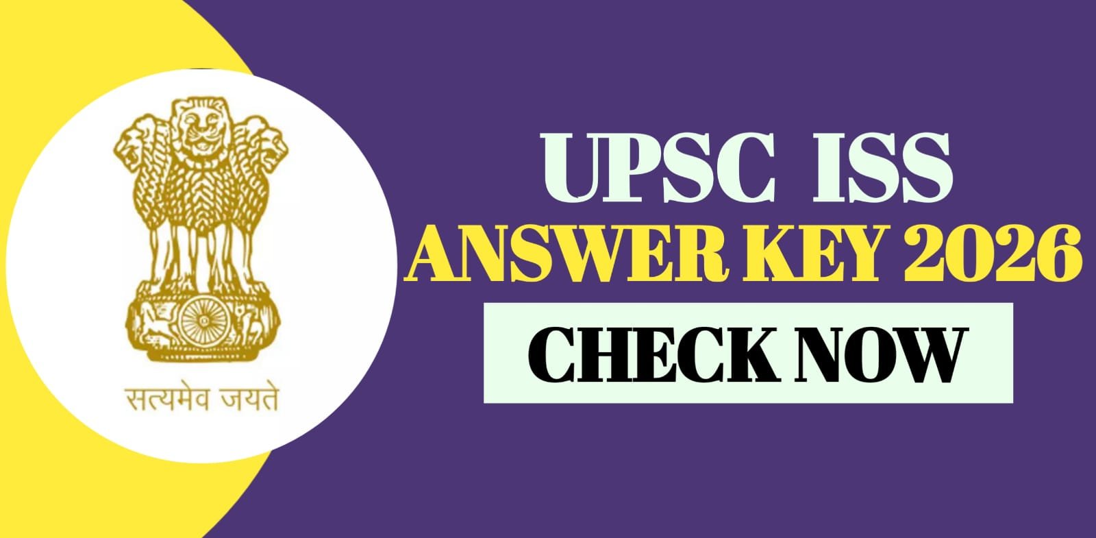 UPSC ISS Answer Key 2026